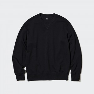 Sudadera con Capucha Uniqlo Sweatshirt Hombre Negras | 637-XTEPDH