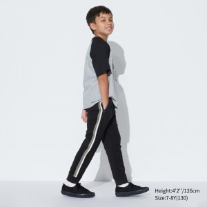 Sudadera con Capucha Uniqlo Ultra Stretch Dry Joggers Niños Negras | 673-ZNTBLA