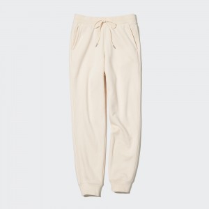 Tops Uniqlo Heattech Pile Lined Joggers Mujer Blancas | 518-YPCQKT