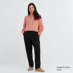 Tops Uniqlo Heattech Warm Lined Trousers Short Mujer Negras | 721-TRVDUK