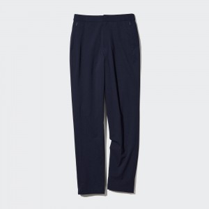 Tops Uniqlo Heattech Warm Lined Trousers Long Mujer Azul Marino | 184-PBYSQR