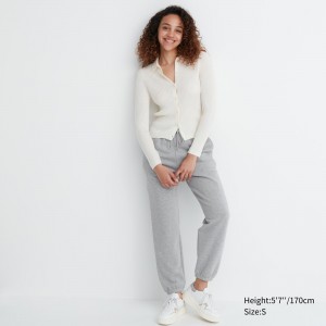 Tops Uniqlo Joggers Mujer Gris | 415-CKYWGM