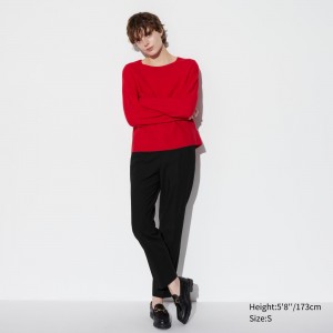 Tops Uniqlo Smart Ankle Length Trousers Long Mujer Negras | 946-NGXILK