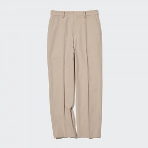 Tops Uniqlo Smart Ankle Length Trousers Mujer Beige | 386-VOXNPS
