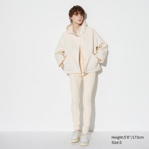 Tops Uniqlo Ultra Stretch Leggings Long Mujer Blancas | 056-ZMPWKL