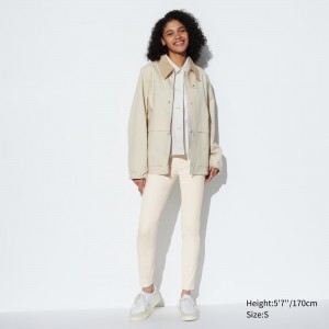 Tops Uniqlo Ultra Stretch Leggings Mujer Blancas | 021-GNZREU